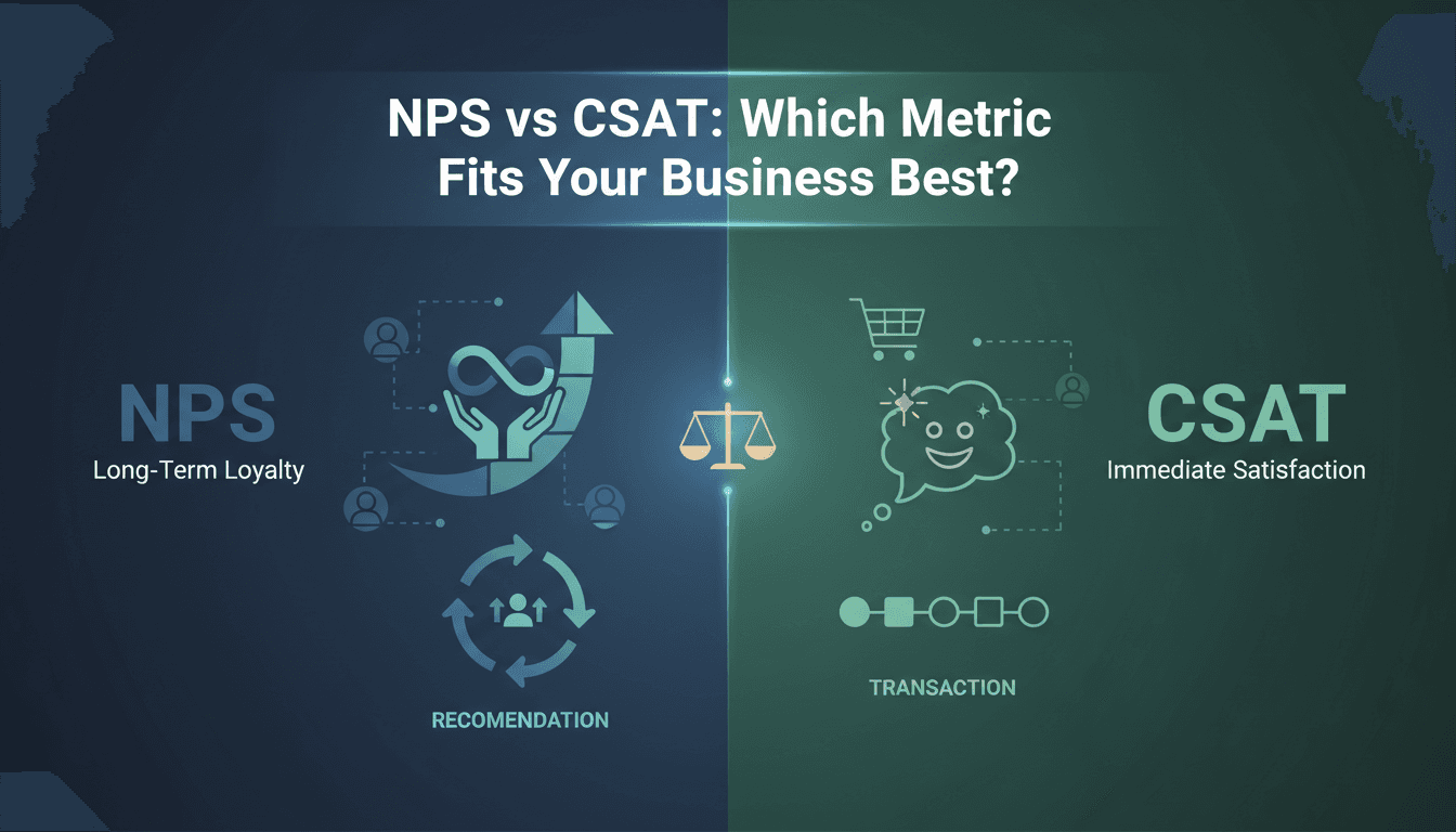 NPS vs CSAT: Which Customer Satisfaction Metric Is Right for Your Business?