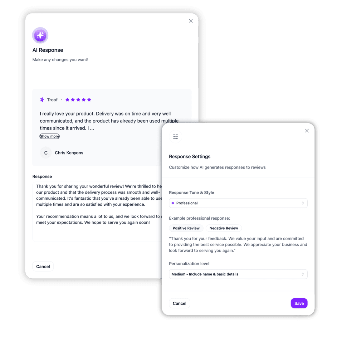 AI Powered Review Responses