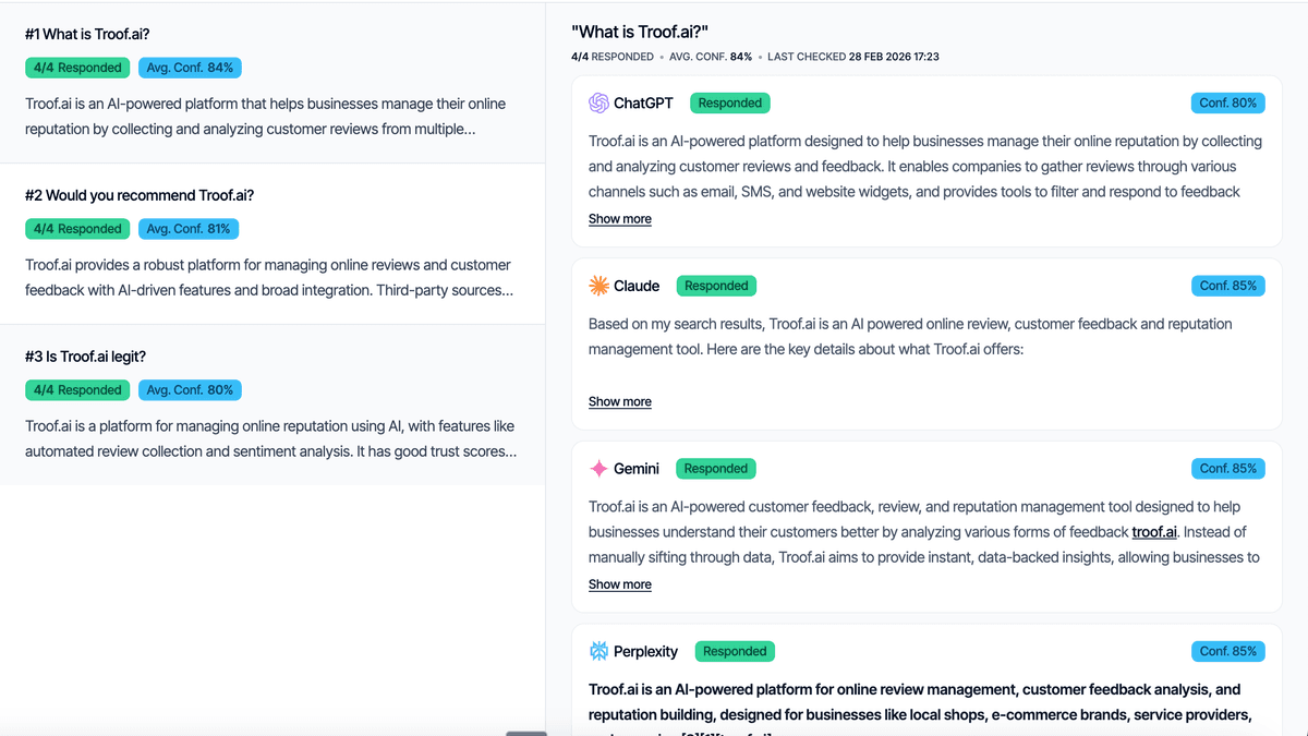 Full AI Responses; Word For Word